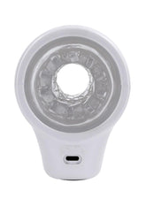 Playboy Spin Doctor Rechargeable Dual End Masturbator - Clear/White